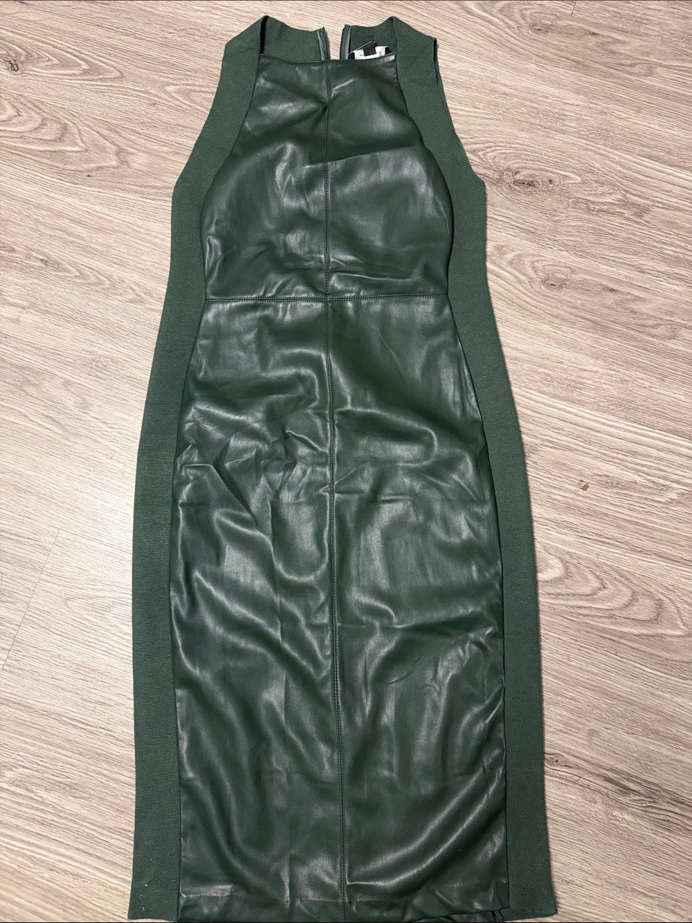 Ann Taylor Faux Leather Midi Dress